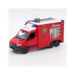 Masina de pompieri Mercedes-Benz Sprinter cu tun de apa kingsmart 1:36 - imagine 6