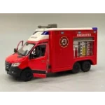 Masina de pompieri Mercedes-Benz Sprinter cu tun de apa kingsmart 1:36 - imagine 8