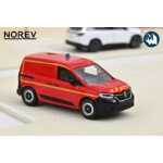 Macheta Renault Kangoo pompieri rosie Norev 1:64