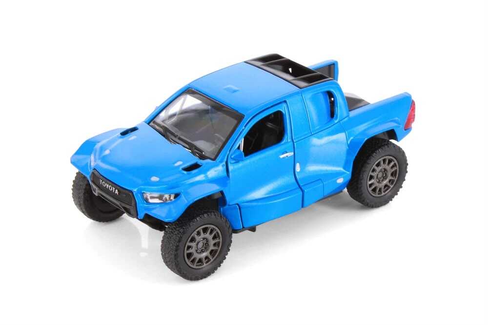 WhatsApp Image 2026-10-02 at 14.09.23 (2) Macheta Toyota GR DKR Hilux albastra Kinsmart 1:36