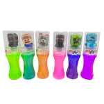 Slime Crystal Mud cu figurina Minecraft gel colorat cu sclipici - imagine 3