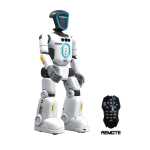 Robot inteligent Bionic Smart cu telecomanda lumini LED sunete si miscari interactive alb - imagine 5
