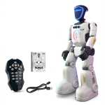 Robot inteligent Bionic Smart cu telecomanda lumini LED sunete si miscari interactive alb - imagine 6