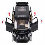 Macheta metal Toyota Alphard neagra scara 1:24 cu usi electrice din telecomanda lumini si sunete - imagine 10