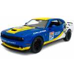 Macheta Dodge Challenger SRT Hellcat Widebody 1:24 albastru cu galben
