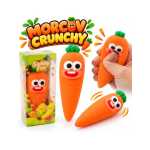 Jucarie antistres Squishy Morcov Crunchy cu fata amuzanta moale si elastic