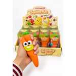 Jucarie antistres Squishy Morcov Crunchy cu fata amuzanta moale si elastic - imagine 2