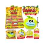 Jucarie antistres Squishy Mar Jelly Apple crunchy moale si elastic 7 cm