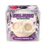 Jucarie antistres Squishy Craniu Skull Crunchy moale si elastic 3 culori Halloween - imagine 3