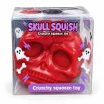 Jucarie antistres Squishy Craniu Skull Crunchy moale si elastic 3 culori Halloween