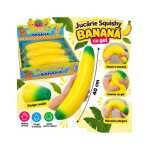 Jucarie Squishy Banana XXL 40 cm cu Gel Stretchy Antistres - imagine 5