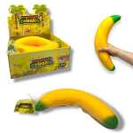 Jucarie Squishy Banana XXL 40 cm cu Gel Stretchy Antistres - imagine 6