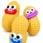Jucarie Squishy Aluna de Pamant 10 cm cu Sunet Crocant si Efect Antistres